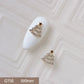 10pcs 3D Alloy Christmas Tree Bells Nail Art Zircon Pearl Metal Manicure Nails Accessories DIY Nail Decorations Supplies Charms