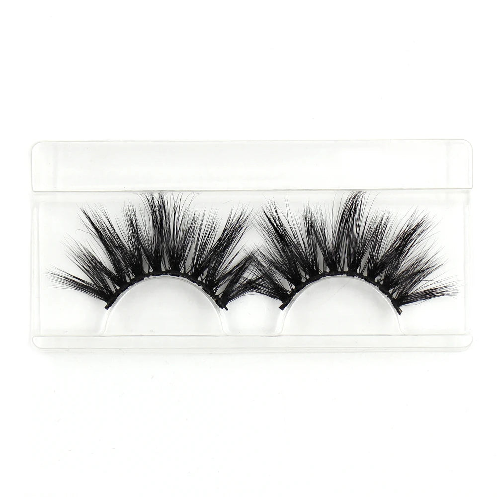 LEHUAMAO Eyelashes 3D Lashes 25mm Mink False Eyelashe Fluffy Soft Eyelash Dramatic Makeup Lashes Mink 3D Lash Natural Long G05