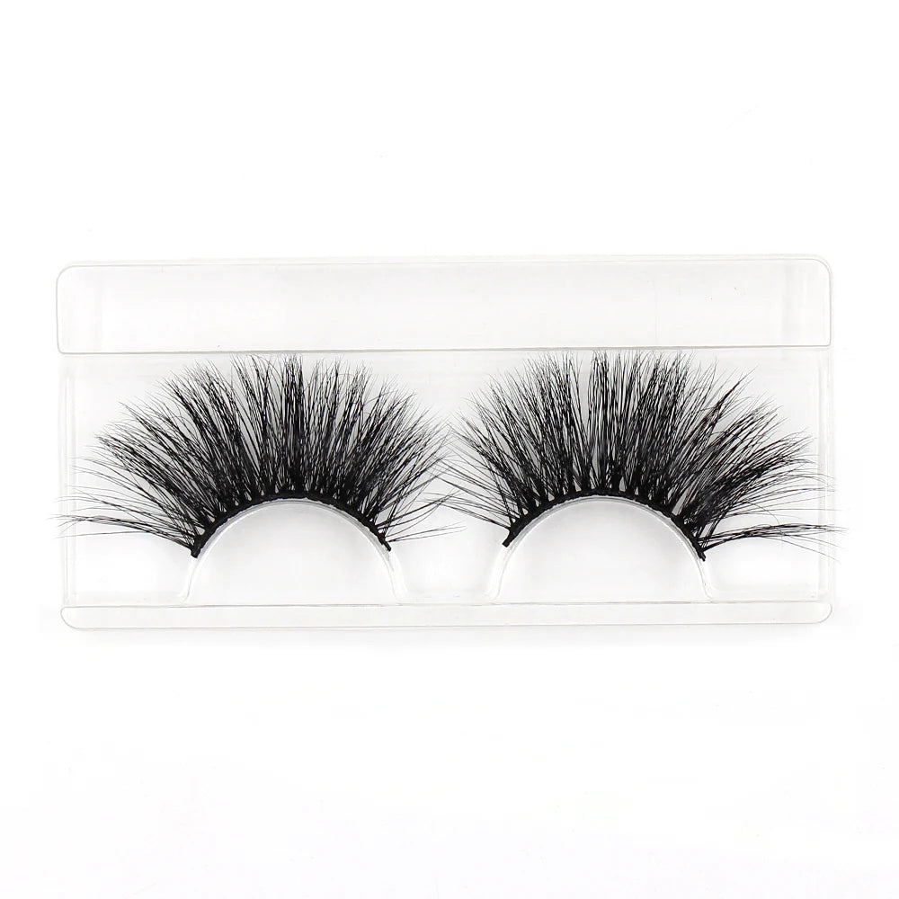 LEHUAMAO Eyelashes 3D Lashes 25mm Mink False Eyelashe Fluffy Soft Eyelash Dramatic Makeup Lashes Mink 3D Lash Natural Long G05