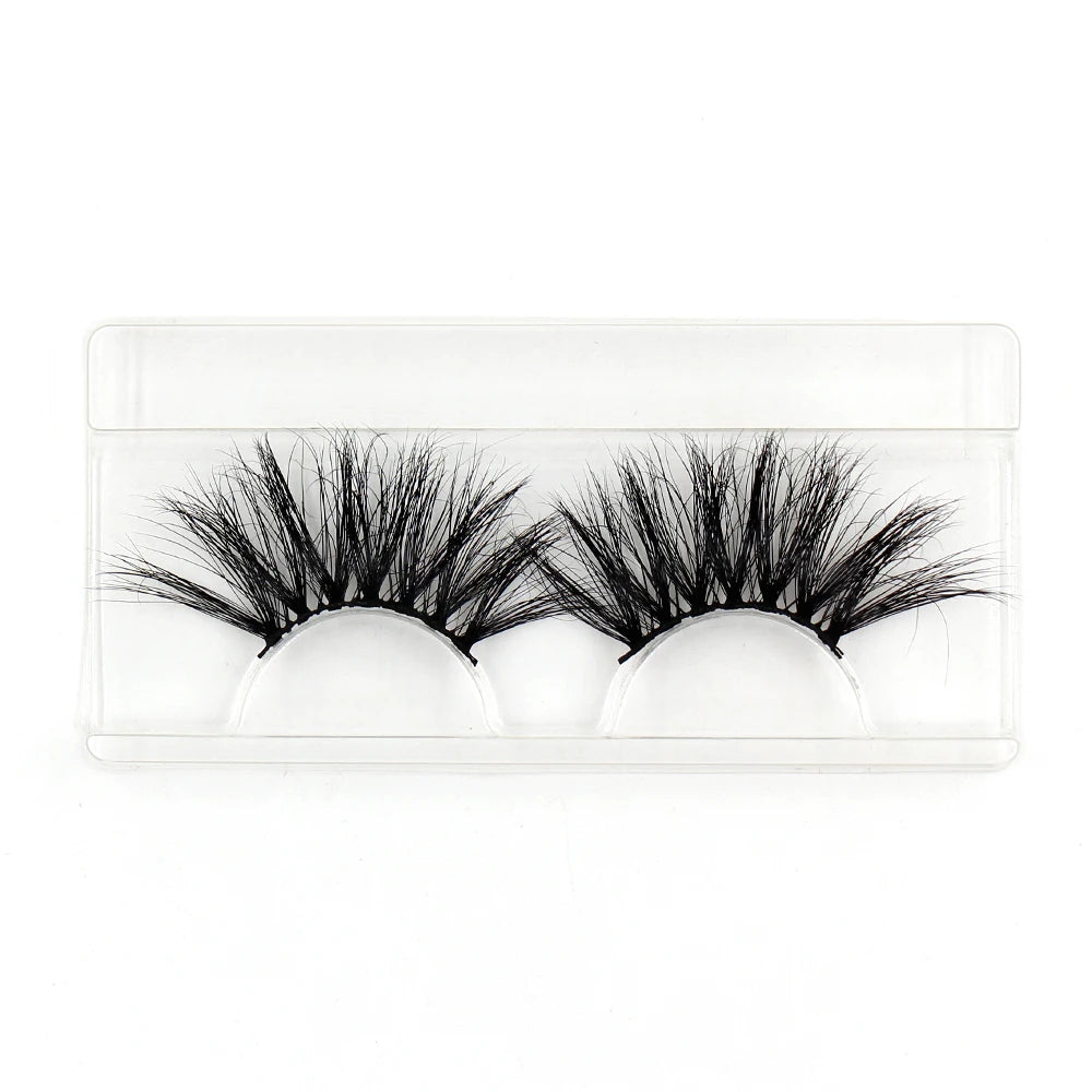LEHUAMAO Eyelashes 3D Lashes 25mm Mink False Eyelashe Fluffy Soft Eyelash Dramatic Makeup Lashes Mink 3D Lash Natural Long G05