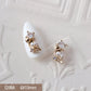 10pcs 3D Alloy Christmas Tree Bells Nail Art Zircon Pearl Metal Manicure Nails Accessories DIY Nail Decorations Supplies Charms
