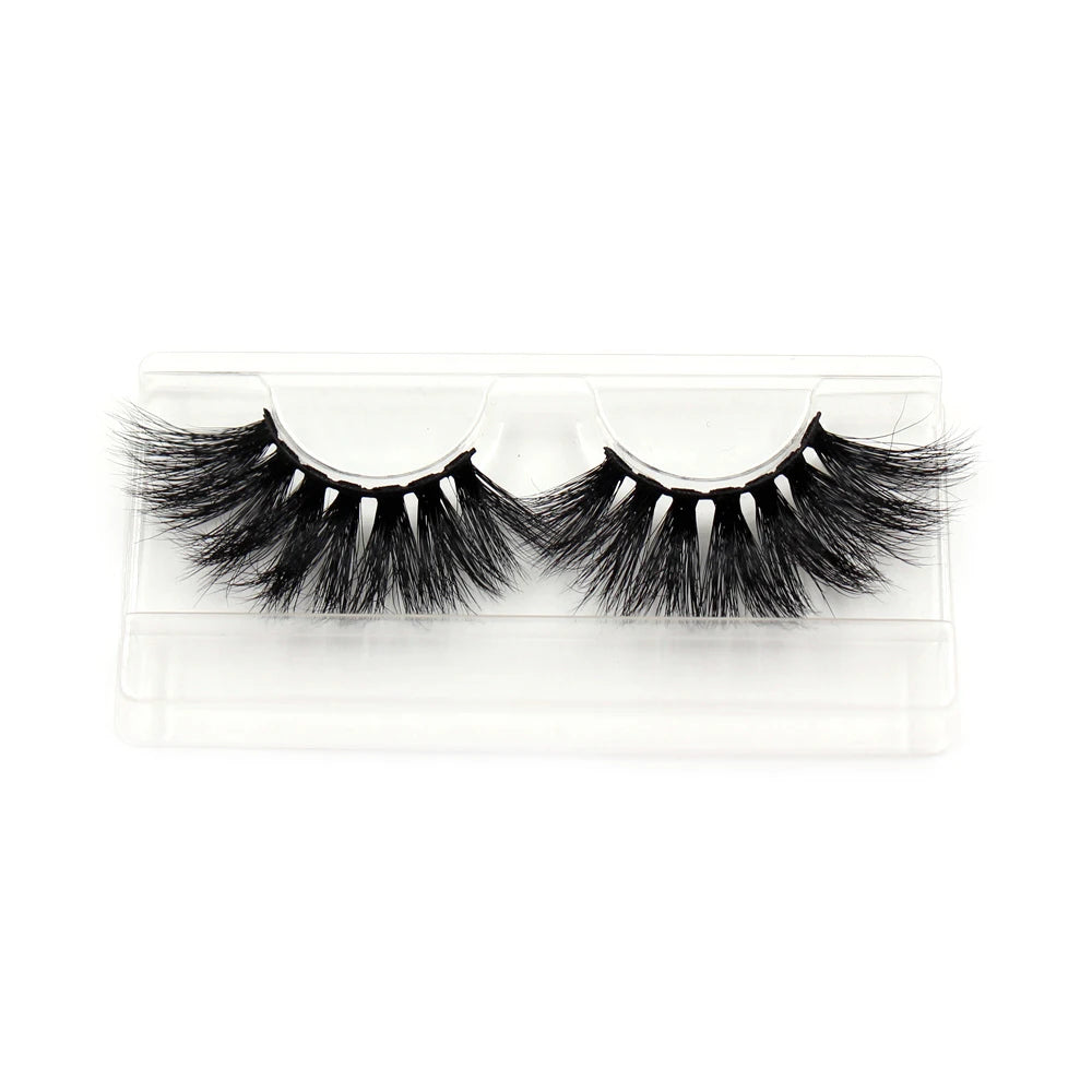 AMAOLASH 25mm Eyelashes 5D Mink Lashes Thick Crisscross False Eyelashes Fluffy Dramatic Eyelashes Makeup Soft Lashes 38 Styles