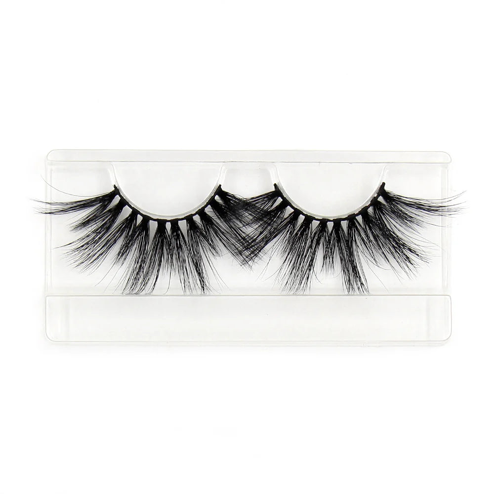 AMAOLASH 25mm Eyelashes 5D Mink Lashes Thick Crisscross False Eyelashes Fluffy Dramatic Eyelashes Makeup Soft Lashes 38 Styles