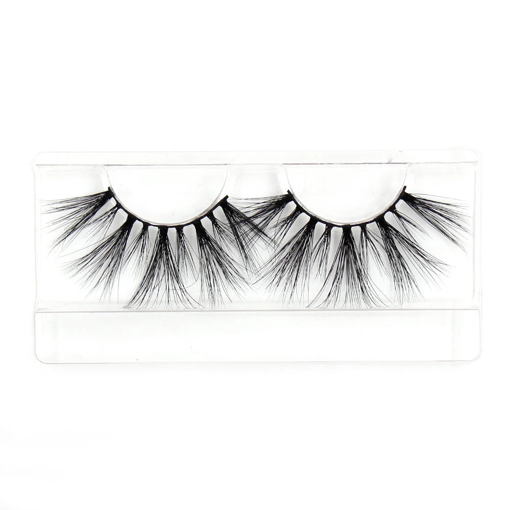 AMAOLASH 25mm Eyelashes 5D Mink Lashes Thick Crisscross False Eyelashes Fluffy Dramatic Eyelashes Makeup Soft Lashes 38 Styles