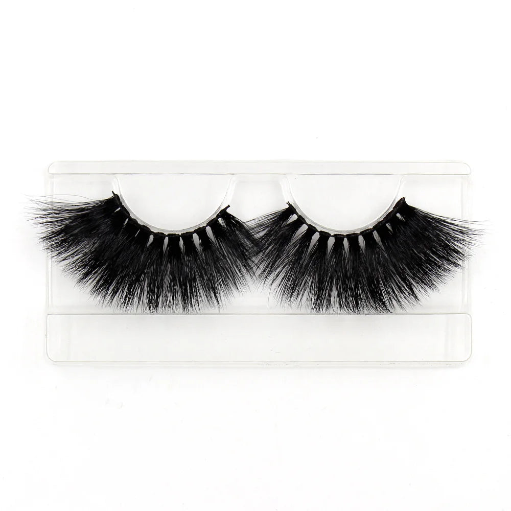 AMAOLASH Mink Eyelashes 25mm Lashes Fluffy Long Lasting 3D Mink Lashes Cruelty Free Eye Lashes Natural False Eyelashes Makeup