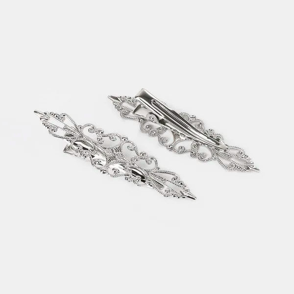 New Arrival 1PC Hollow Iron Sheet Metal Flower Butterfly Torus DIY Jewelry Hairpin Duck Tongue Hair Clip Girl Hair Accessories