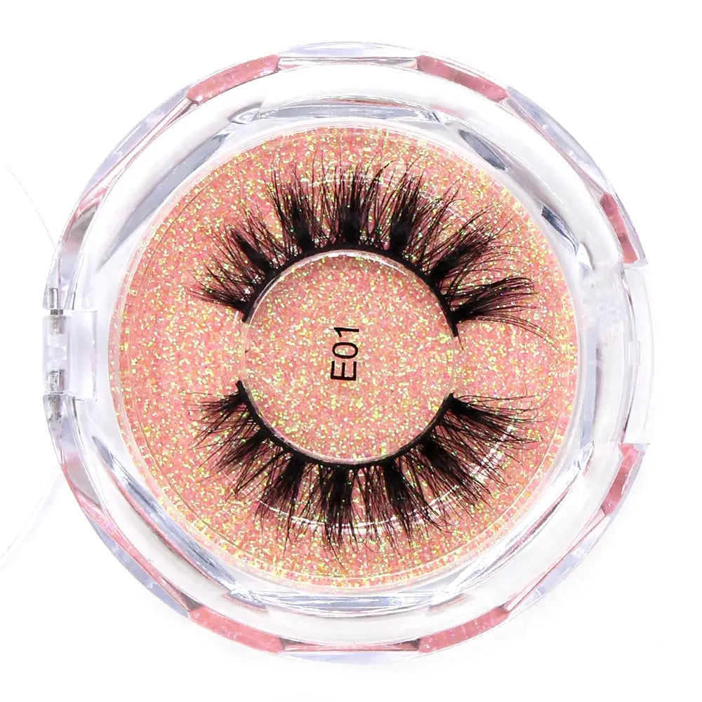 AMAOLASH Eyelashes Mink Lashes High Volume Thick False Eyelashes 3D Eyelash Extension Dramatic Soft Long Lasting Eye Lashes E01