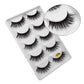 5 Pairs Multipack 3D Mink Lashes False Eyelashes Handmade Wispy Fluffy Long Lashes Natural Eye Makeup Tools Eye Lashes G806
