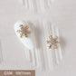 10pcs 3D Alloy Christmas Tree Bells Nail Art Zircon Pearl Metal Manicure Nails Accessories DIY Nail Decorations Supplies Charms