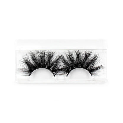 LEHUAMAO Eyelashes 3D Lashes 25mm Mink False Eyelashe Fluffy Soft Eyelash Dramatic Makeup Lashes Mink 3D Lash Natural Long G05