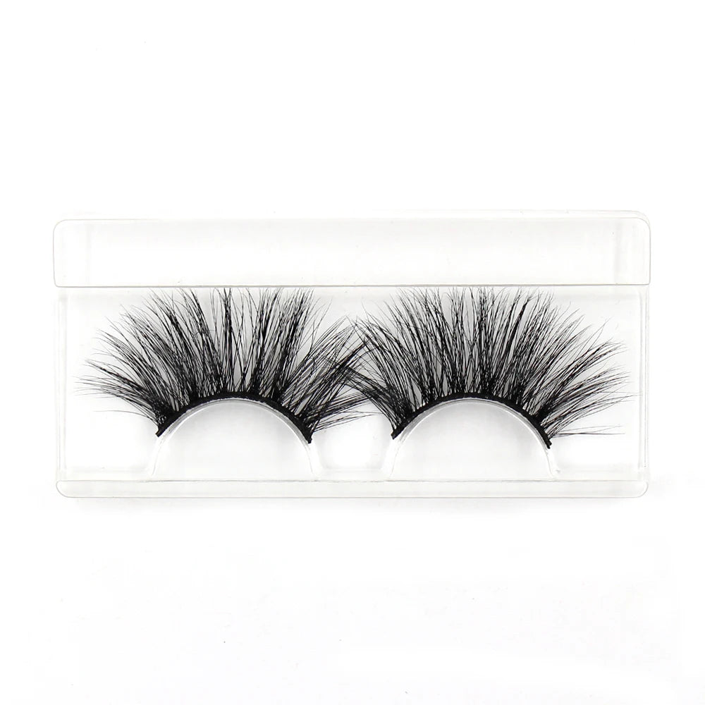 LEHUAMAO Eyelashes 3D Lashes 25mm Mink False Eyelashe Fluffy Soft Eyelash Dramatic Makeup Lashes Mink 3D Lash Natural Long G05