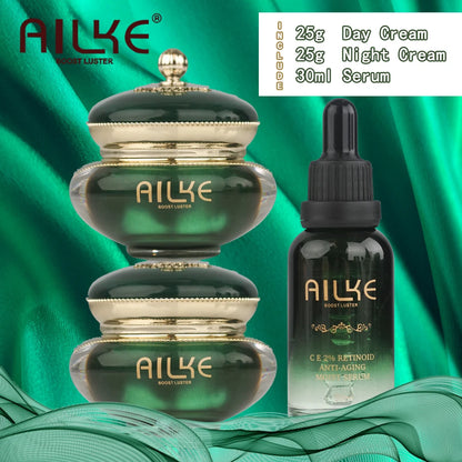 AILKE Retinol Brightening Face Cream, Anti-Wrinkles, Remove Stains, Firming, Whitening Skin, Moisturizing Facial Cream Set