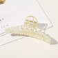 New Big Pearls Acrylic Hair Claw Clips Crab Hairpins Large Makeup Hair Styling Barrettes for Women Hair Accessories Bow Hairgrip