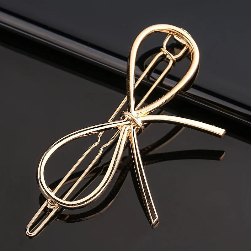New Fashion Metal Love Heart Hair Clip Elegant Pearl Round Barrette for Women Girls Sweet Hairpins Barrettes Hair Accessories