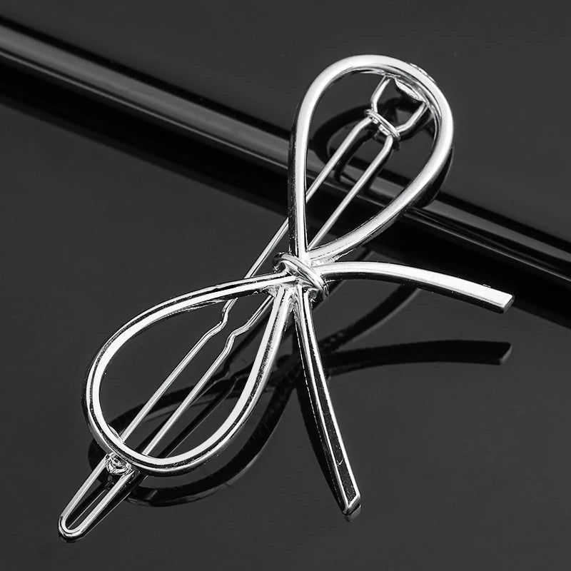 New Fashion Metal Love Heart Hair Clip Elegant Pearl Round Barrette for Women Girls Sweet Hairpins Barrettes Hair Accessories