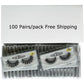 10 Pairs 3D Mink Lashes Vendors Natural False Eyelashes Makeup Eye Lashes Fake Eyelashes Bulk