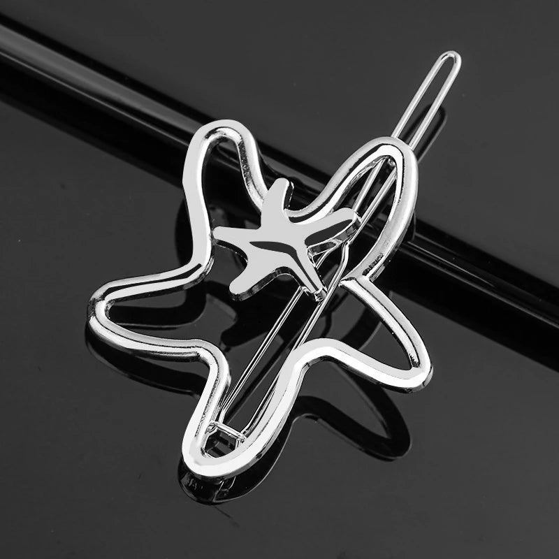 New Fashion Metal Love Heart Hair Clip Elegant Pearl Round Barrette for Women Girls Sweet Hairpins Barrettes Hair Accessories