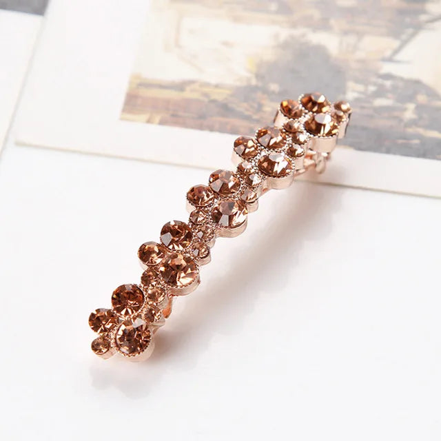Korean Crystal Pearl Spring Hair Clips Pins for Women Girls Elegant Barrettes Hairpins Hairgrips Headwear Hair Accessories