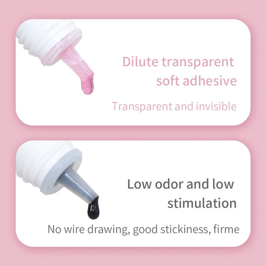 GLAMLASH Eyelash Extension Glue Individual False Lashes Black Adhesive Kit for Professional Use  0.3-2 Sec Dry Time