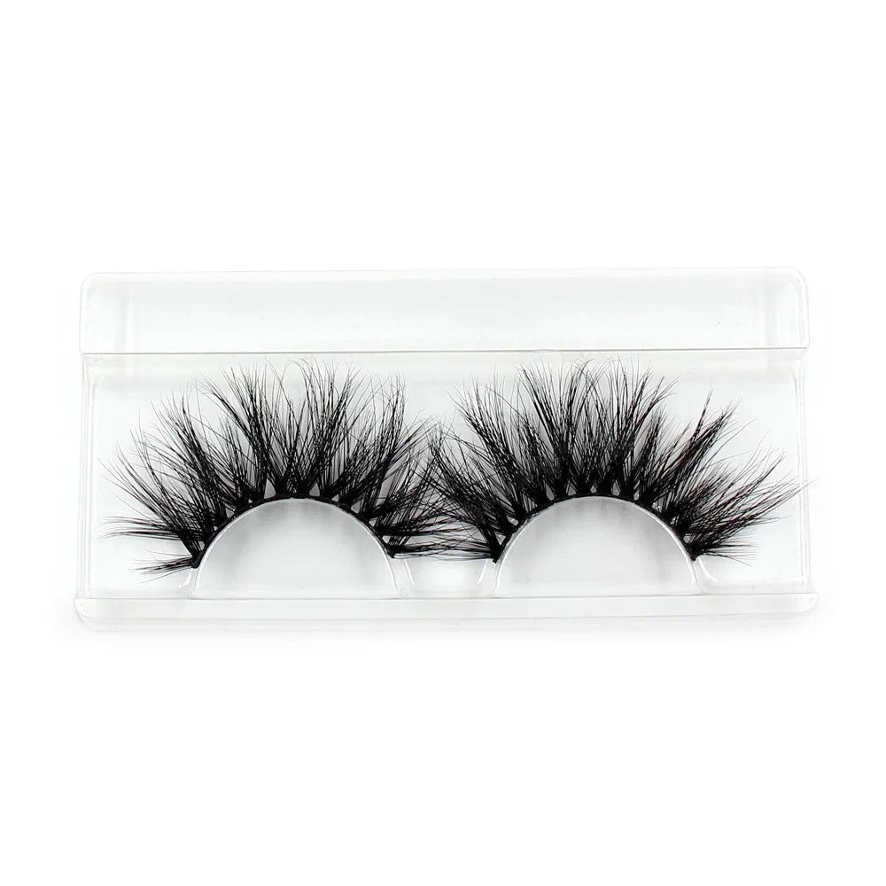 LEHUAMAO Eyelashes 3D Lashes 25mm Mink False Eyelashe Fluffy Soft Eyelash Dramatic Makeup Lashes Mink 3D Lash Natural Long G05