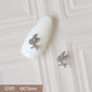10pcs 3D Alloy Christmas Tree Bells Nail Art Zircon Pearl Metal Manicure Nails Accessories DIY Nail Decorations Supplies Charms