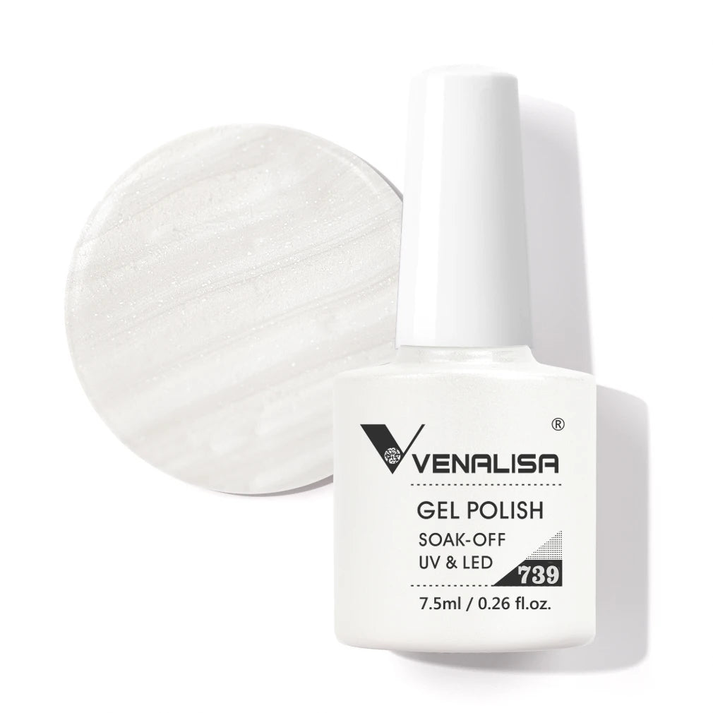 Venalisa HEMA TPO FREE Nail Gel Polish Glitter Gorgeous Full Coverage Soak Off UV LED French Nail Jelly Pink Nude Collection