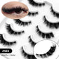 Veltrinay Cat Eye Lashes Soft Natural Faux Mink Eyelashes Fake Lashes Natural Look Wispy Winged End Eye Elongated Makeup