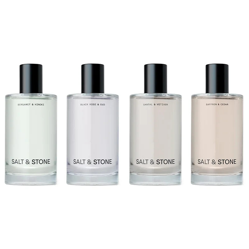 Salt & Stone Body Mist Saffron Cedar Scent Skincare Infused Perfume Hair Body Spray for Women and Men
