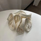 Korean Big Hair Tie Ribbon Scrunchies Satin Elastic Hair Band Bow Women Simple Temperament New Style  Ponytail Hair Accessories