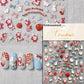Lovely Cat Bunny Bowknot Poker Crown Lock Key Easter Eggs Love Cute Rabbit Mushroom Chick Flower Dog DIY Nail Art Stickers Decal