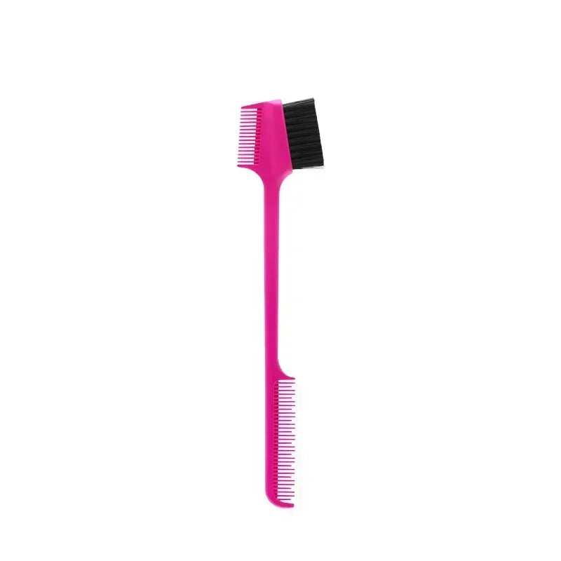 Edge Brush Comb Vendor Double Sided 3 In 1 Edge Control Brush for Baby Hair Salon Hair Comb Brushes Beauty Tools
