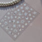 5D Laser Christmas Nail Stickers Crystal Diamond Nail Stickers Retro Gilded Snowflakes Self Adhesive Nail Art Decoration Sticker