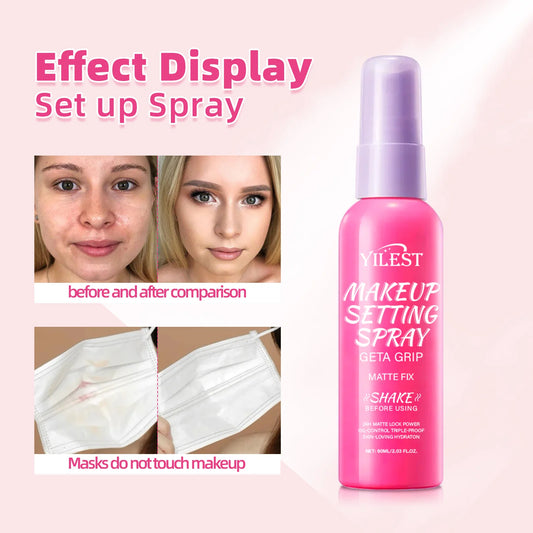 【Matte Waterproof Setting Spray】Long Lasting Makeup Fixer, Controls Oil & Shine, Non-Sticky Finish, All-Day Hold