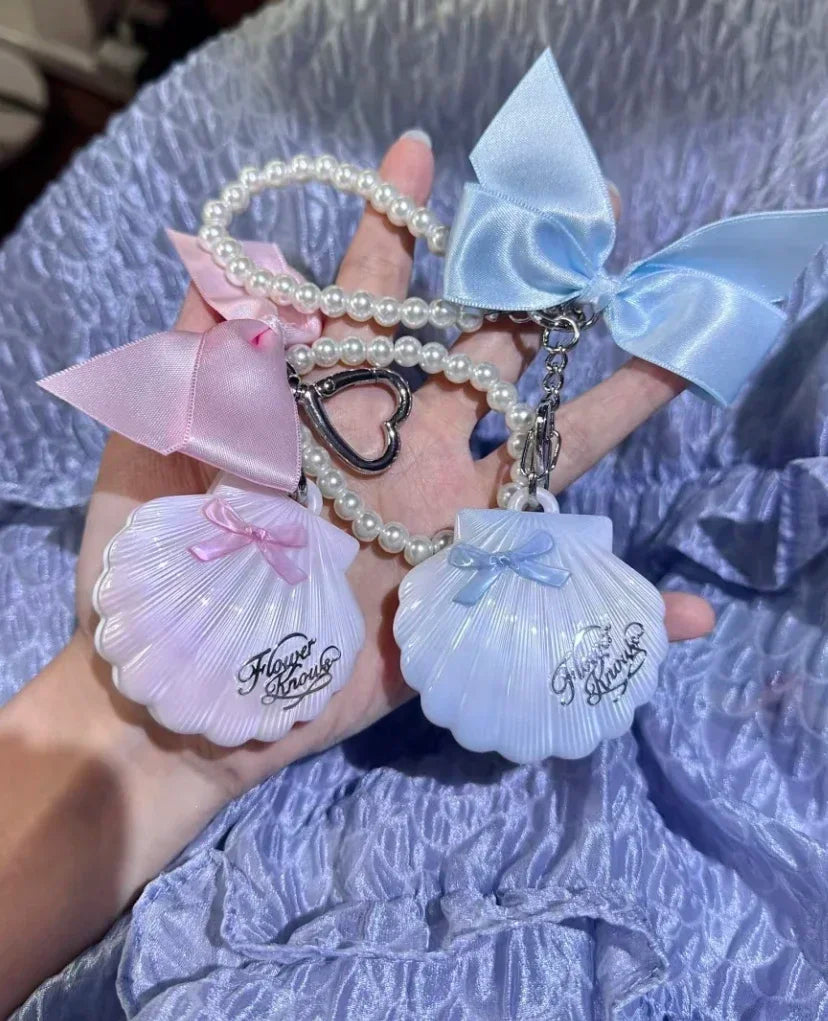 Flower Knows Shell Pearl Series Highlight Cream Moonstone Blue Tears Three-dimensional Light Sense A touch of color powder