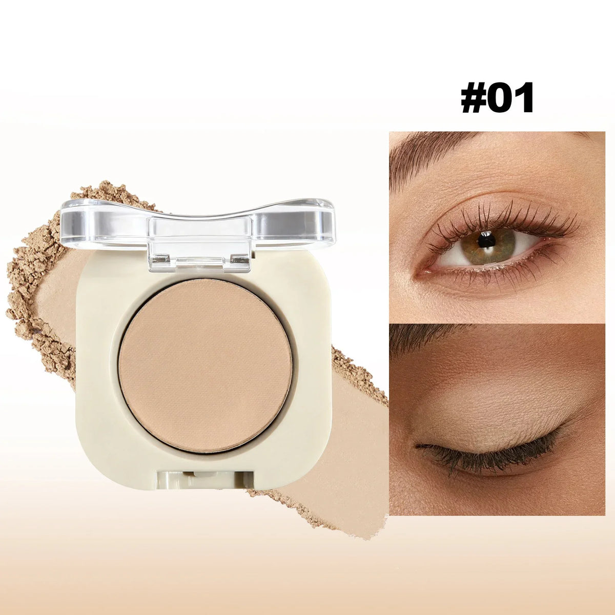 Monochrome Matte Brown Eyeshadow Primer Makeup Lasting Smooth Easy To Wear Nature Brighten Silkworm Eyeshadow Palette 12Colors
