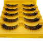 5pairs Mink Eyelashes Invisible Band Lash Extension Natural False Eyelashes Cross Cluster Fairy 3D Faux Big Eye Long Fake Lashes