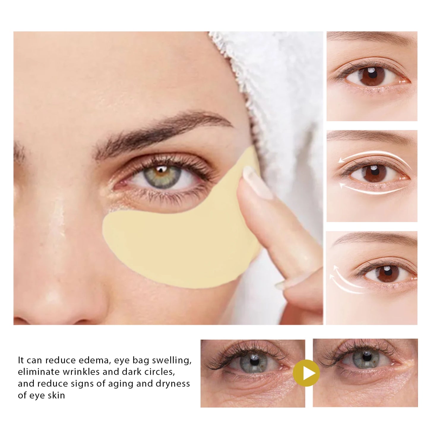 Retinol Eye Mask Anti Wrinkle Eye Mask Patch Diminishing Fine Line Firm Improve Dark Circles&Eye Bag Moisturize Eye Care Product