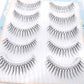5 Pair False Eyelashes Korean Style U Shape Lashes Natural Soft Full Strip Eyelash Extension DIY Wispy Lash Cosmetic Supplies