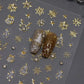 Golden Thread Butterfly Jelly Series Nail Art Stickers High Quality New Bronzing DIY Manicure Decal Decoration