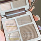 Judydoll Facial Highlighter Makeup Palette Face Matte Shadow Lasting Glow Brighten Contour Shimmer Powder 3D Nose Cosmetic