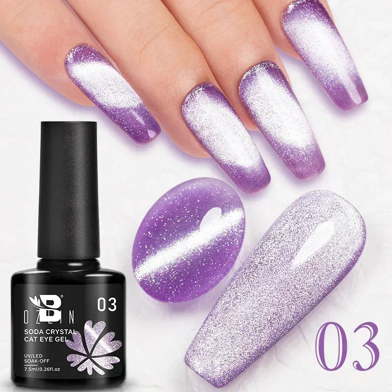 AWStorG 7.5ml Starlit Cat Magnetic Gel Nail Polish Must need Black Gel-Polaris Light Soak Off UV Gel Varnis Semi Permanent DIY