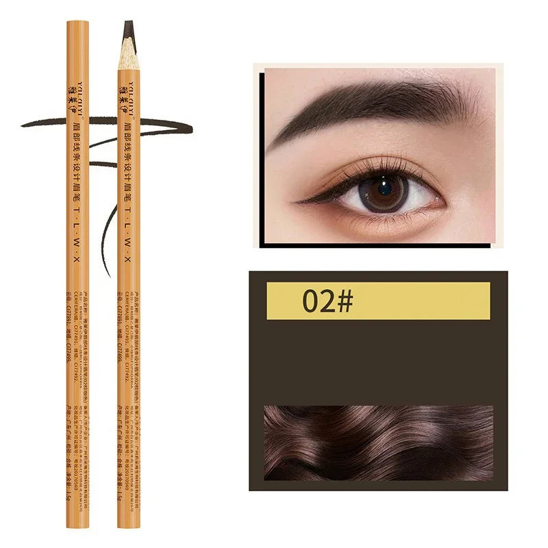 Eyebrow Pencil Waterproof Eyebrow Enhancers Long Lasting Brow Cosmetics Professional Makeup Brow Microblading Eyebrow Pencils