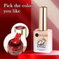 UR SUGAR 15ml 6 Colors Shine Red Winter Christmas Cat Magnetic Gel Nail Polish Sparkling Glitter Semi Permanent Soak Off UV Gel