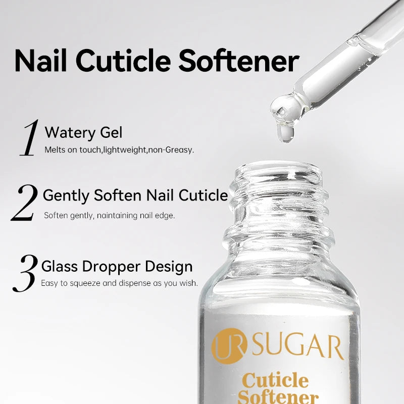 UR SUGAR 15ml GEL Cuticle Remover Gentle Nail Cuticle Oil Softener Liquid Nail Art Treatment Manicure Repair Care Tools Kit