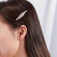 2pcs Elegant Leaf Design Hair Clips – Faux Pearl & Rhinestone Barrettes, Golden-Tone Alloy Hair Accessories for Women,