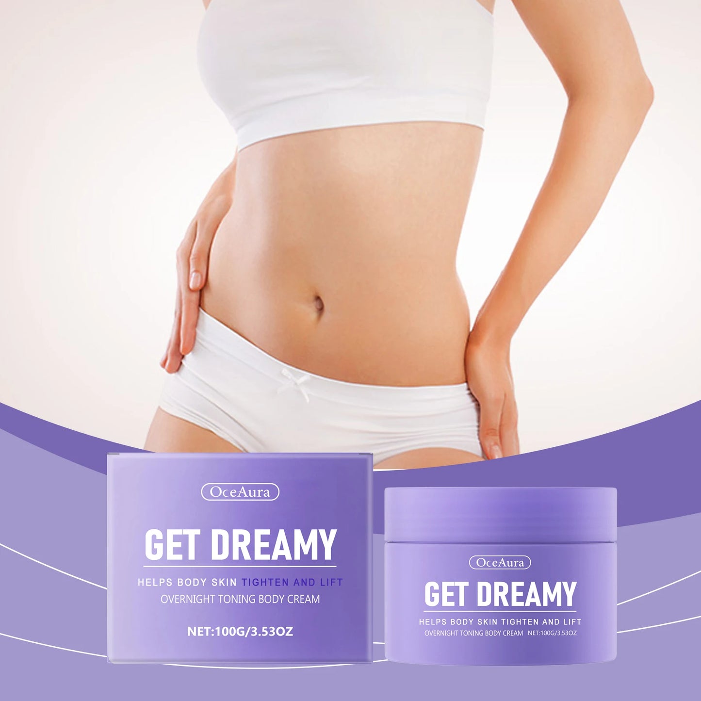 Get Dreamy Overnight Toning Cream Tightening Deep Moisturizing Improve Sagging Loose Skin Hydration Smooth Body Firming Cream