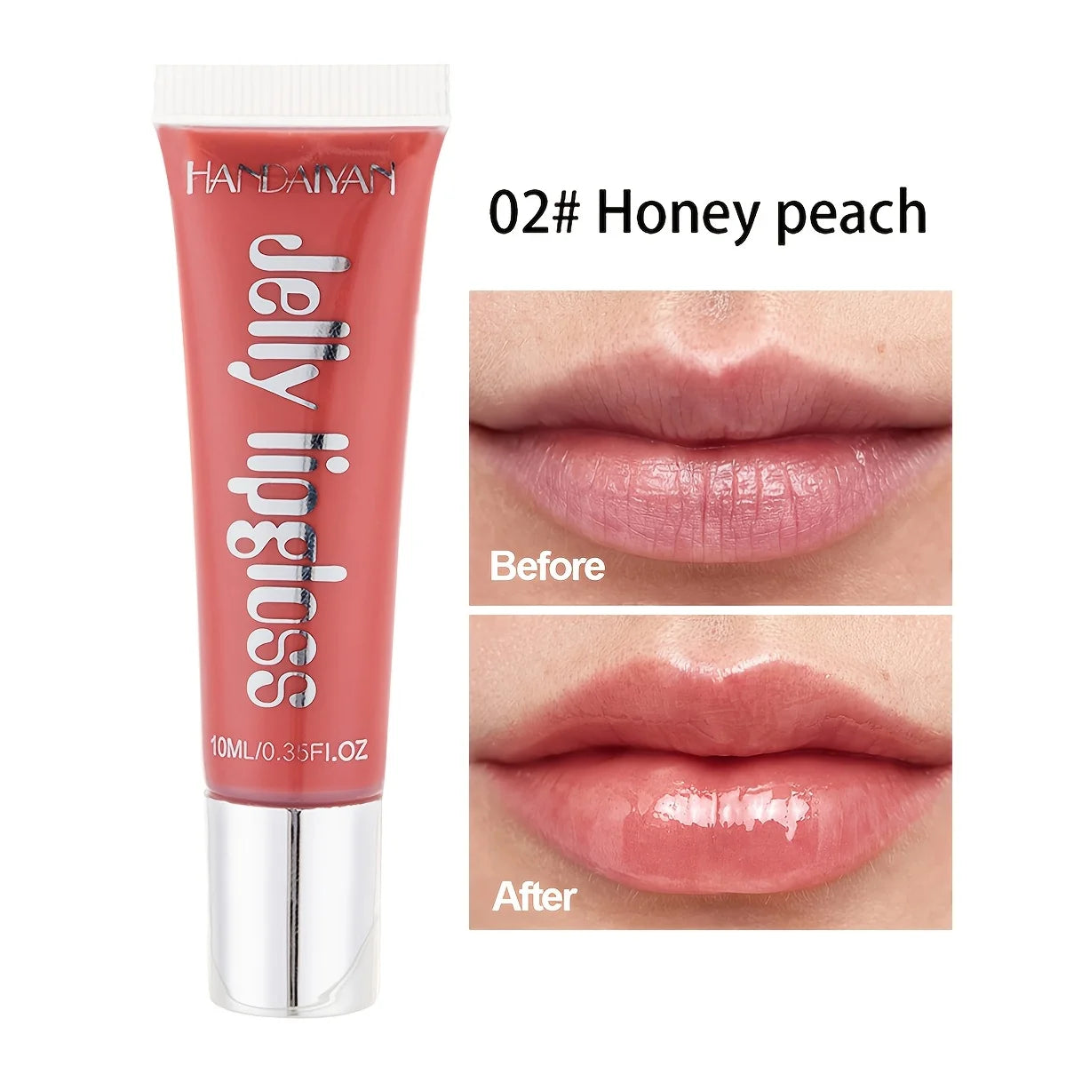 "Candy Glass" Jelly Lip Gloss | Mirror Shine + Fruit-Infused Nectar | Non-Sticky Doodle-Proof Oil | Plumping & Hydrating