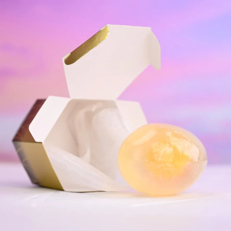 Natural Collagen Egg Soap 80g Wholesale Collagen Bath Soap Bar Cleaning Hydrating Moisturizing Soap