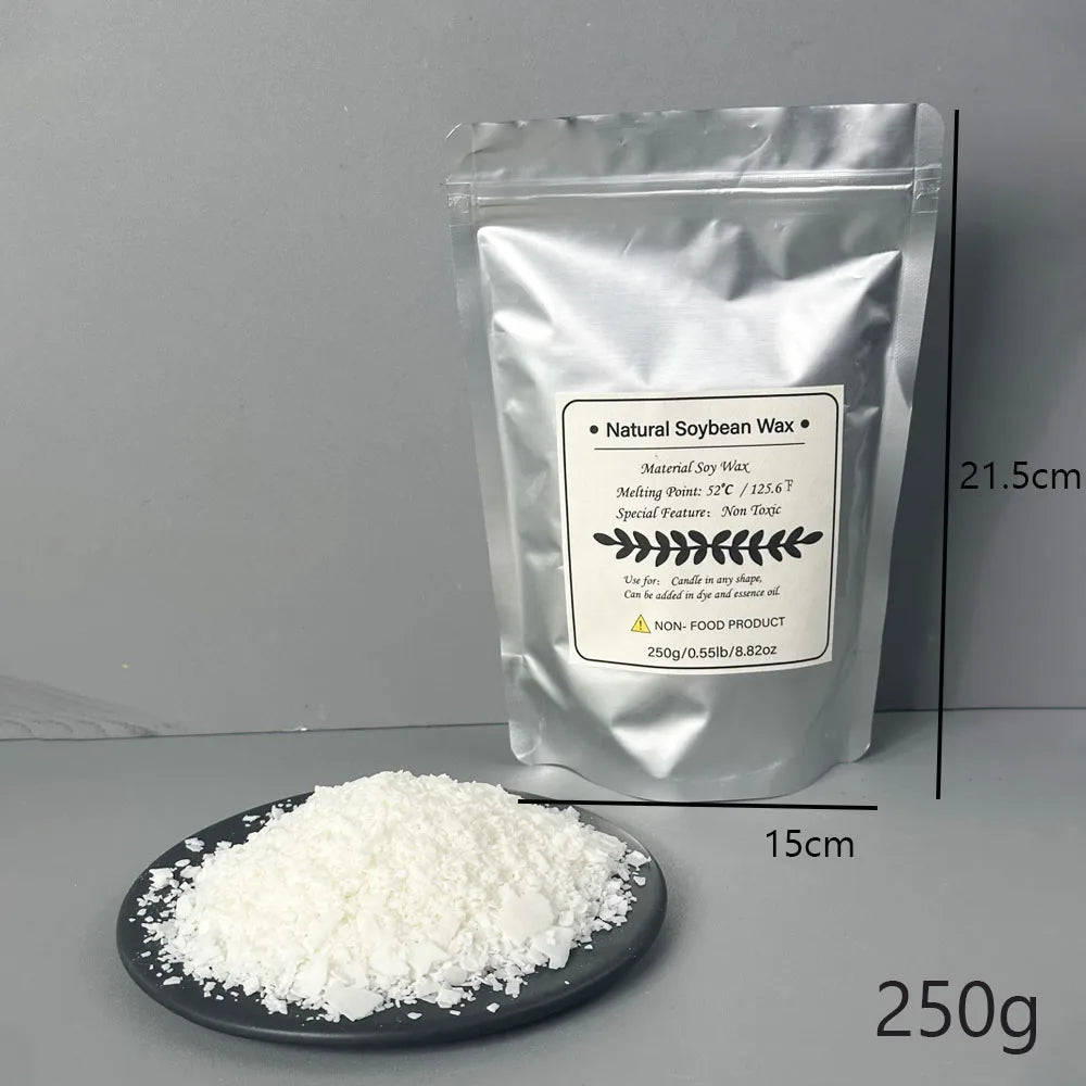 500g/1kg Pure Soy Wax Paraffin Material Pre-Soy Wax-Core Pigments Aromatherapy Pure Paraffin Wax DIY Handmade Candles Crafts
