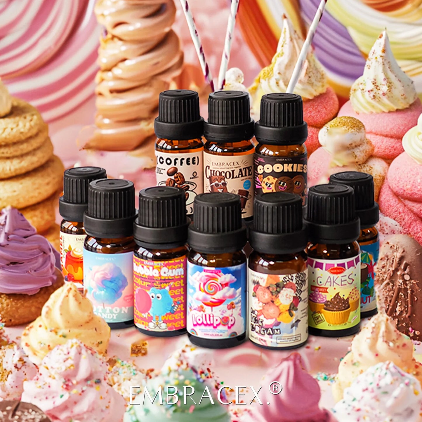 17 typle Gourmet Essential Oils Perfumes Fragrance Is Long-Lasting For Skin、Diffusers、Candles Making Gifts For Women